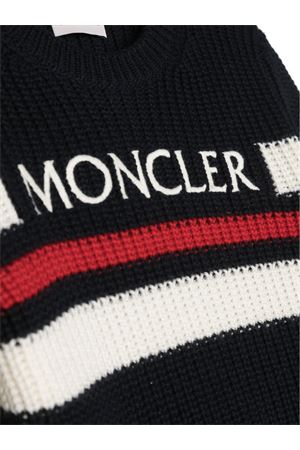 blue wool jumper MONCLER KIDS | 9C00006M1131F70